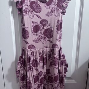 Floral Purple Kids Dress